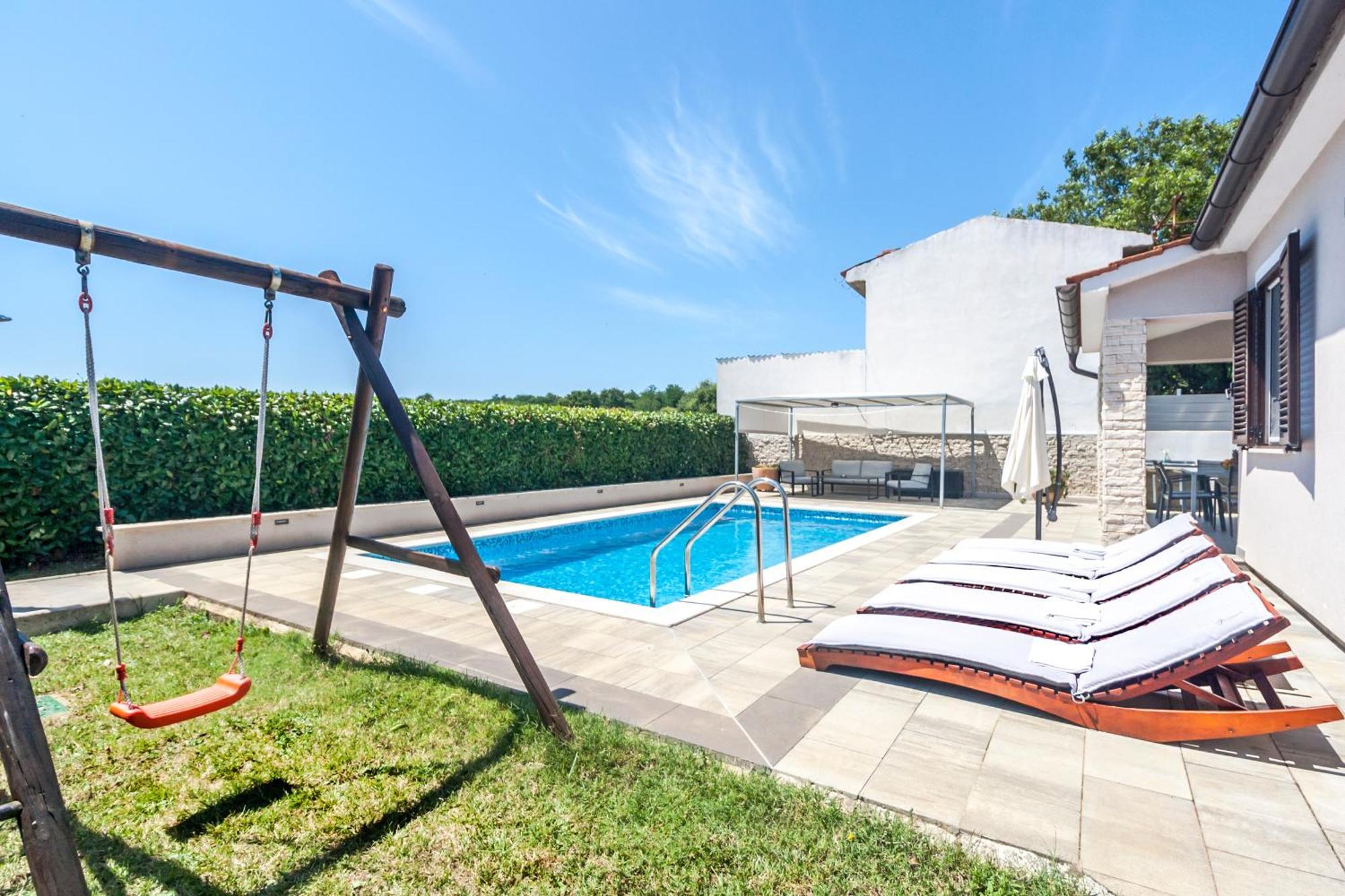 Villa Gortan - Pool House For 7 Guests Near Pula Istria - Ferienhaus Istrien Marcana Экстерьер фото